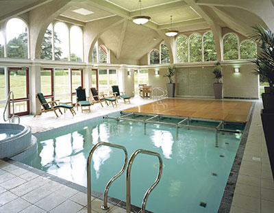 Elegant and stylish hard floor pool covering system
