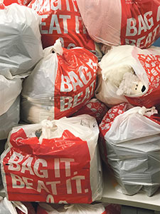 Donations are in the bag for British Heart Foundation