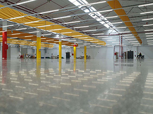Industrial concrete floor treatment