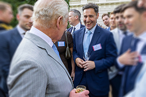 Oliver Valvetek Engineering Director meets His Majesty The King following King’s Award success